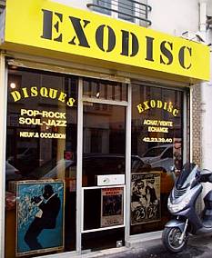 magasin de disques parisien Exodisc