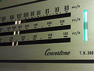 Tuner Vintage Concertone à lampes tubes