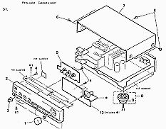 schéma éclaté du Sony ta-f117-r