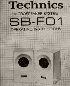 manuel d'instructions Technics SB-F01