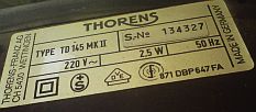 identification Thorens 145 mk2